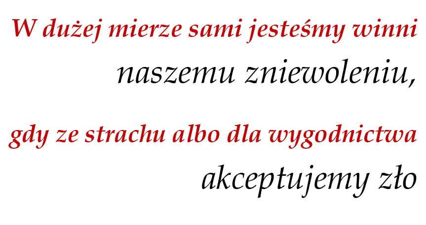 W dużej mierze sami jesteśmy winni